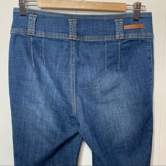 Pilcro And The Letterpress High Waist Wide Leg Cropped Trouser Jeans Sz 27 - Picture 5 of 8